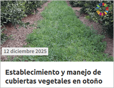 Establecimiento y manejo de cubiertas vegetales en otoño (Fecha: 12.12.2025)